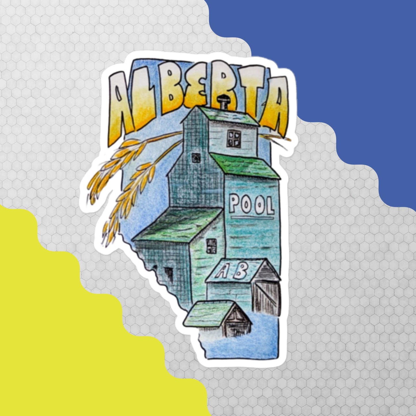 The Alberta Sightseer Co Grain Elevator Sticker